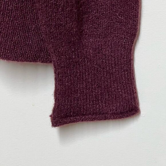 NWT J. Crew Alpaca Blend Plum Roll Neck Super Soft Sweater Womens Sz M - Picture 5 of 6